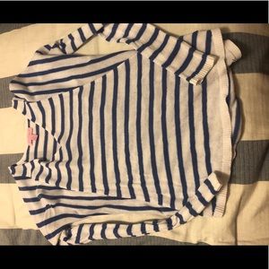 Lilly Pulitzer xxs blue striped sweater